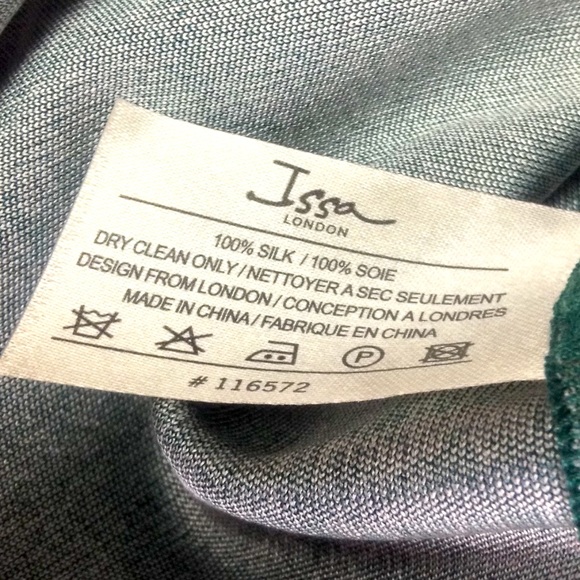 ISSA LONDON Silk Emerald Tunic or Dress - Picture 6 of 8